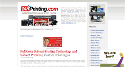 Desktop Screenshot of 24hprinting.com