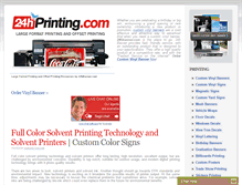Tablet Screenshot of 24hprinting.com